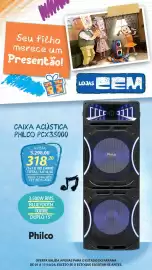 Folheto Lojas Cem Página 27: Caixa acústica philco pcx35000 €3.298,00