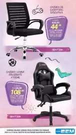 Folheto Lojas Cem Página 43: Cadeira gamer presidente xtreme €1.128,00, Cadeira de escritório executiva €458,00
