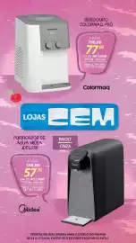 Folheto Lojas Cem Página 56: Purificador de água midea €598,00, Bebedouro colormaq pró €798,00