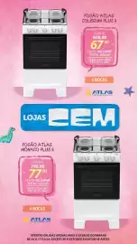 Folheto Lojas Cem Página 63: Fogão atlas coliseum plus ii €698,00, Fogão atlas mônaco plus ii €798,00