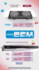 Folheto Lojas Cem Página 69: Bule elétrico elgin €158,00, Suggar eletrodomésticos €528,00