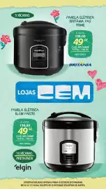 Folheto Lojas Cem Página 81: Panela elétrica britânia pas prime €198,00