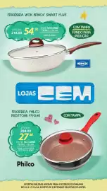 Folheto Lojas Cem Página 85: Frigideira philco redstone pph240 €288,00, Frigideira wok brinox smart plus