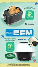 Folheto Lojas Cem Página 88: Pipoqueira elétrica britânia bpi06a €248,00, Torradeira electrolux ets10 €198,00