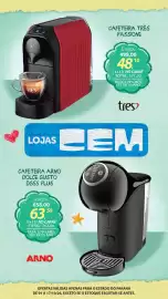 Folheto Lojas Cem Página 92: Cafeteira três passione €498,00, Cafeteira arno dolce gusto dgss plus €658,00