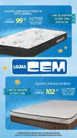 Folheto Lojas Cem Página 97: Colchão 0,88m mola pocket in vitta bamboo €1.028,00