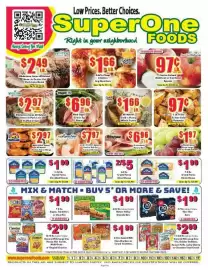 Super One Foods weekly ad Page 1: Aquastar peeled tail-on cooked shrimp €7,97