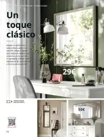 Catálogo IKEA Página 14: Espejo €49,00, Un toque clasico €28,00
