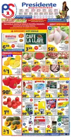 Presidente weekly ad week 40 Page 1: Calabaza Pumpkin €1,00, Tomates Plum €1,18