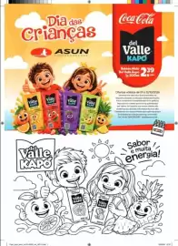 Encarte Asun Página 3: Dia das Crianças ASUN SUPERMERCADOS Coca-Cola del Valle KAPO Bebida Misla Del Valle Kapo Ip 200ml