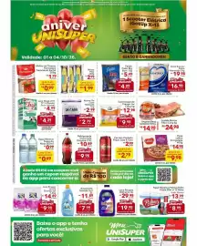 Encarte UniSuper Página 1: Papel Higiênico Palmas Folha Dupla €8,99, Lava Roupas em Pó Girando Sol €9,98