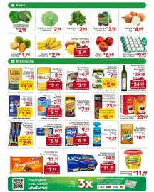 Encarte UniSuper Página 2: Farofa Pronta Fritz & Frida €3,99, Pepino em conserva vale dos lagos €5,99