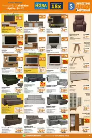 Folheto Deltasul Página 5: Estante Thor €79,50, Estofado 3 e 2 Lugares Bahamas €239,80
