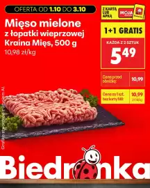 Biedronka gazetka Strona 10: Mięso mielone z łopatki wieprzowej Kraina Mięs €5,49