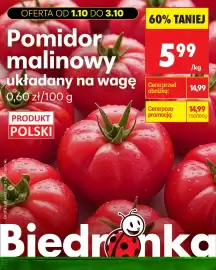 Biedronka gazetka Strona 4: Pomidory malinowe układane na wagę €5,99