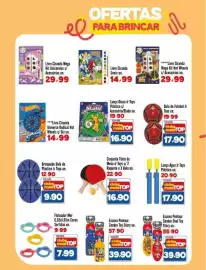 Encarte Rede Top Página 5: Conjunto Tênis de Mesa Jr Toys €16,90, Livro Ciranda Mega Kit Hot Wheels €29,99