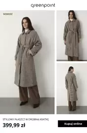 Greenpoint gazetka tydzień 40 Strona 3: Stylowy płaszcz w drobną kratkę Greenpoint €399,99