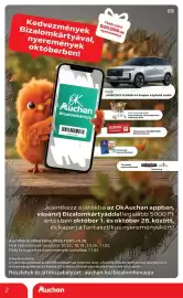 Auchan akciós újság hét 40 Oldal 2: Kedvezmények Bizalomkártyával, nyeremények októberben! Több mint 500000 db nyeremény!