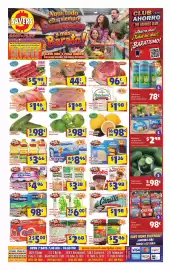 Savers Cost Plus weekly ad week 40 Page 1: Savers agua purificada Water €8,96, County Po Fresh chicken leg quarters €0,44