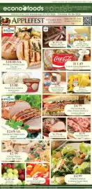 Econofoods weekly ad week 40 Page 3: Wholestone Farms Boneless Pork Loin Chops €10,00, Kemps ice cream scrounds €3,88