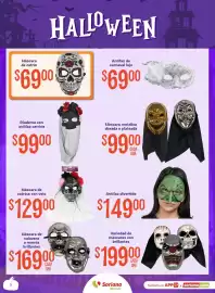 Folleto Soriana Mercado Página 3: Antifaz divertido €149,00, Máscara de catrina con velo €12.900,00