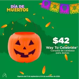 Folleto Bodega Aurrerá Página 2: Way To Celebrate Canasta de calabaza para dulces €42,00