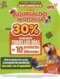 Catálogo Ara Página 1: Hasta DEL 1 DE OCTUBRE AL 4 DE NOVIEMBRE DE 2026 Llegó la navidad con el AGUINALDO NaraNJA 30% DE