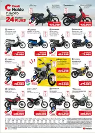 Catálogo Naldo Lombardi Página 12: Gilera Bahel €229.999,00, Corven triax 250 adventure €399.999,00