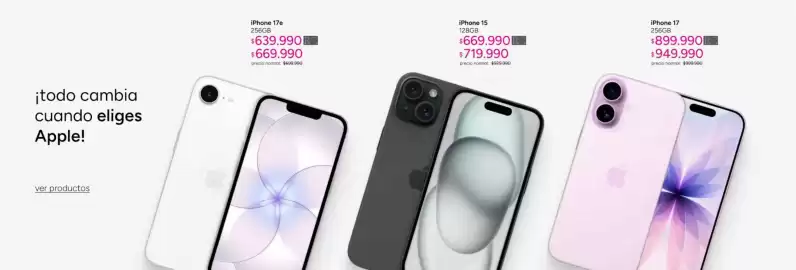 Catálogo Ripley Página 2: Apple - iphone 17 €669.990,00, Iphone 15 €719.990,00