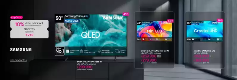Catálogo Ripley Página 7: Samsung - smart tv qled 4k €299,99