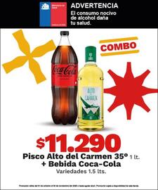 Catálogo OXXO Página 46: Carmen - pisco alto del 35° + bebida coca-cola €11.290,00