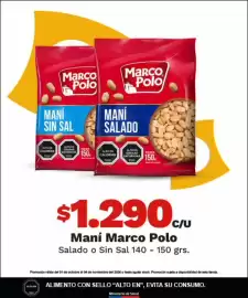 Catálogo OXXO Página 25: Marco polo - maní €1.290,00