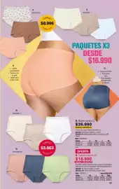 Catálogo Leonisa Página 40: Tir tropical €5.663,00, Paquetes x6 €16.990,00
