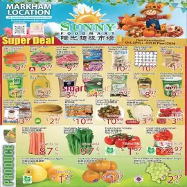 Sunny Food Mart flyer week 40 Page 1