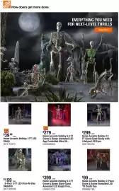 The Home Depot flyer week 40 Page 1: Home Accents Holiday Grave & Bones Giant-Sized Animated LED Knight Fros... €399,00
