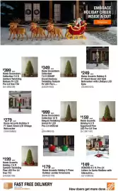 The Home Depot flyer week 40 Page 10: Home Accents Holiday Outdoor Jumbo Ornaments €179,00