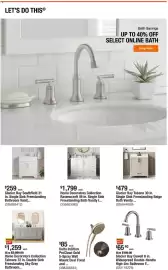 The Home Depot flyer week 40 Page 3: Delta in2ition proclean gold 5-spray wall mount dual fixed €85,00
