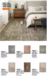 The Home Depot flyer week 40 Page 7: Loloi loren plum multi distressed boh €156,27, Loloi loren terracotta/sky 7 €232,14