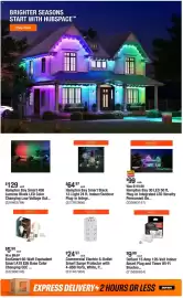 The Home Depot flyer week 40 Page 8: Commercial Electric 6-Outlet Smart Surge Protector with 4-USB Ports, White €24,97