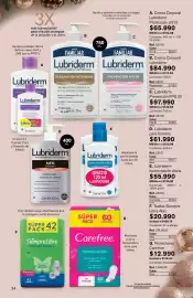 Catálogo Leonisa Página 34: Lubriderm crema corporal €84.990,00, Lubriderm men €400,00