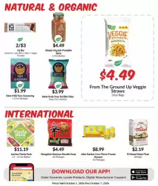 Woodman's weekly ad week 40 Page 8: Siete Grain Free Tortilla Chips €3,99, Siete Mild Taco Seasoning €1,99