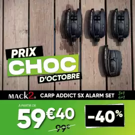 Catalogue Pacific Pêche page 7: CARP ADDICT SX PRIX CHOC D'OCTOBRE CARP ADDICT 55X 010 MACK2 B 3+1 MACK2. CARP ADDICT SX
