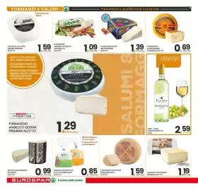 Volantino Eurospar settimana 40 Pagina 6: VINO CADIS CHARDONNAY IGT €2,59, GALBANONE €1,09