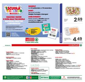 Volantino Despar settimana 40 Pagina 24: Lepore Mazzancolle Tropicali Cotte €4,49, Insalata di mare €2,69
