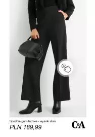 C&A gazetka tydzień 40 Strona 2: Spodnie garniturowe wysoki stan C & A €189,99