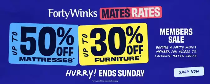 Forty Winks catalogue Page 1
