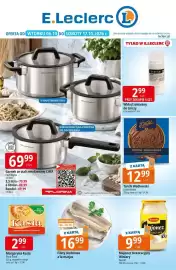 E.Leclerc gazetka Strona 1: Torcik Wedłowski Lotte Wedel €12,99, Wkład zalewany do zniczy €2,99