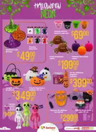 Folleto Soriana Híper Página 12: Set de calabazas plegables €39,90, Peluche de esqueleto €149,00