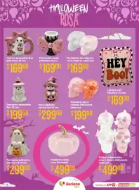 Folleto Soriana Híper Página 14: Una - calavera iridiscente €199,00, Letrero mdf hey boo! €169,00