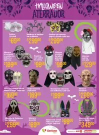 Folleto Soriana Híper Página 4: Máscara catrina con velo €129,00, Antifaz con cuernos €299,00